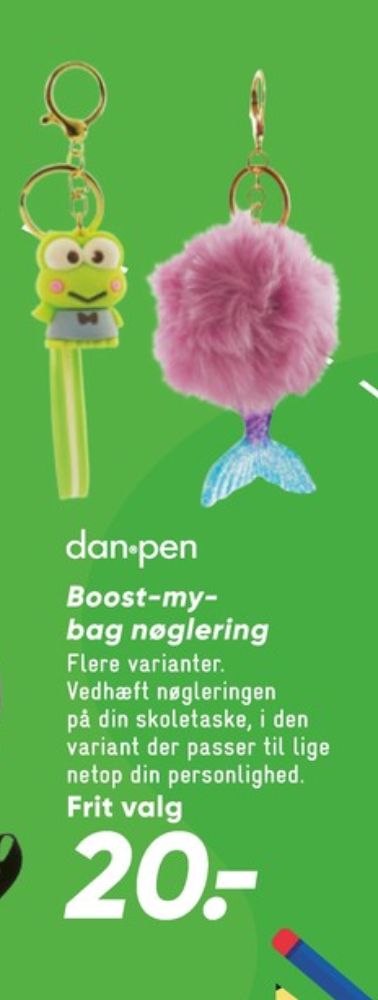 Dan-pen, Nøglering