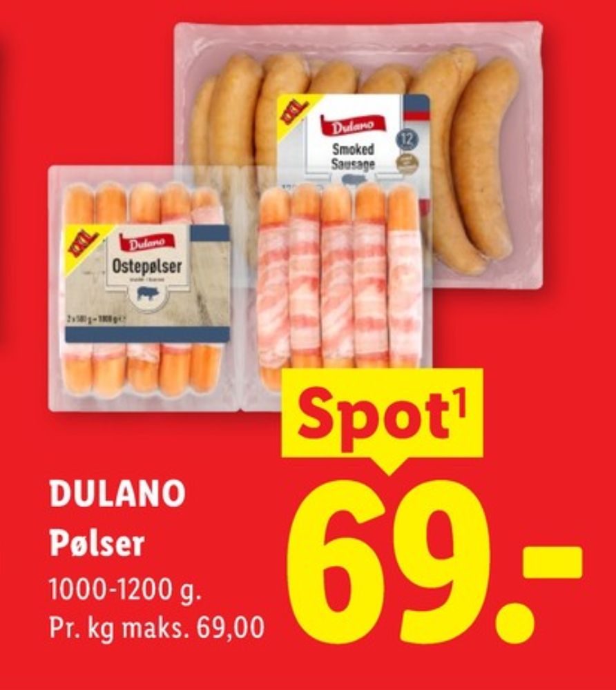 Dulano, Ostepølser