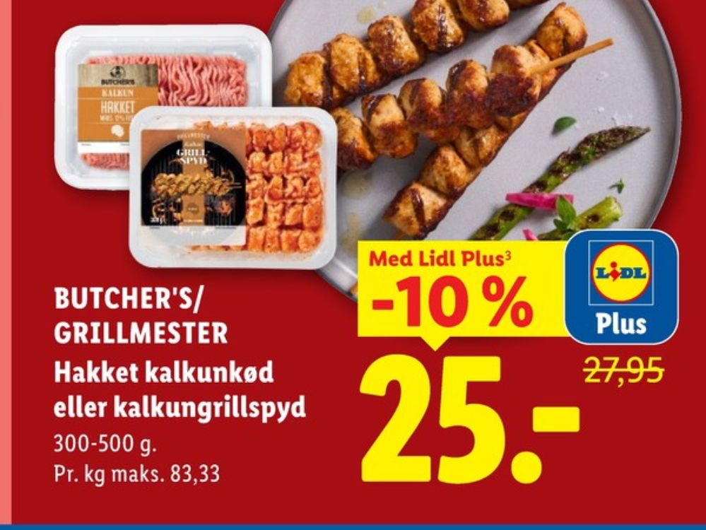 Butchers, Hakket Kalkun Maks 12%