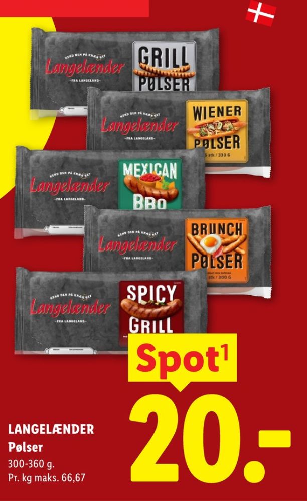 Langelænder, Mexican BBQ Pølser
