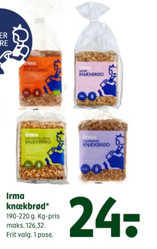 Irmas, Sport knækbrød