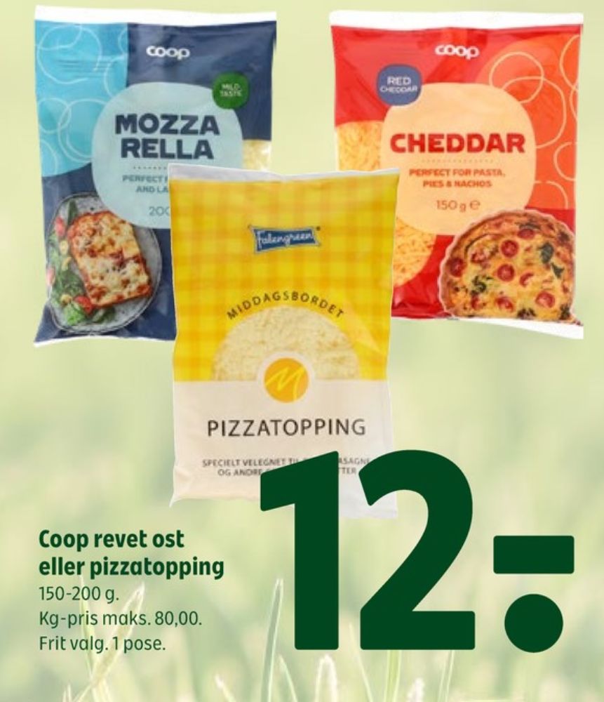Coop, Revet ost Mozzarella