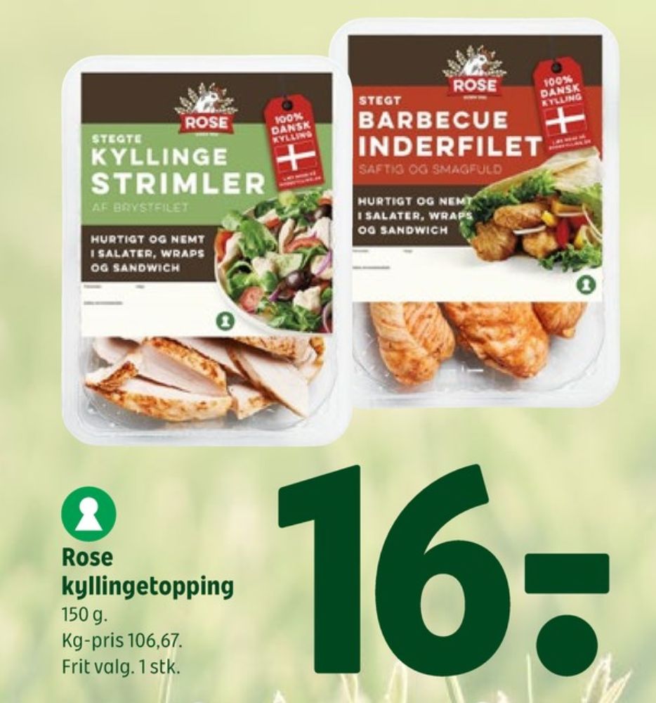 Rose, Kyllingeinderfilet