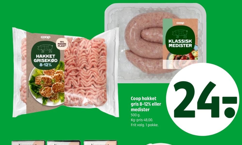 Coop, Hakket grisekød 8-12%