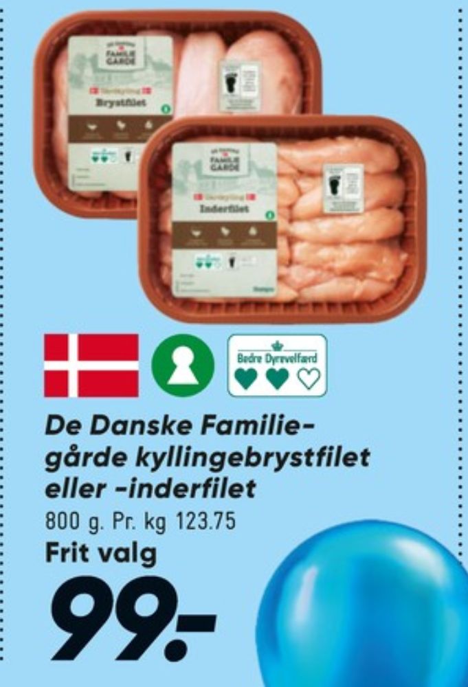De Danske Familiegårde, Kyllingebrystfilet