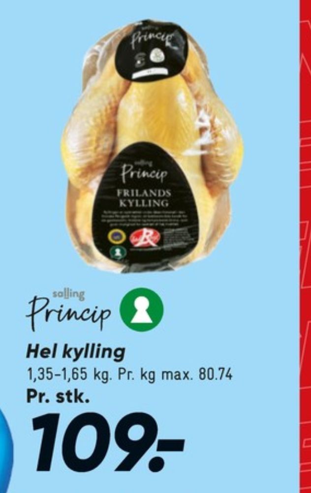 Salling Princip, Kylling