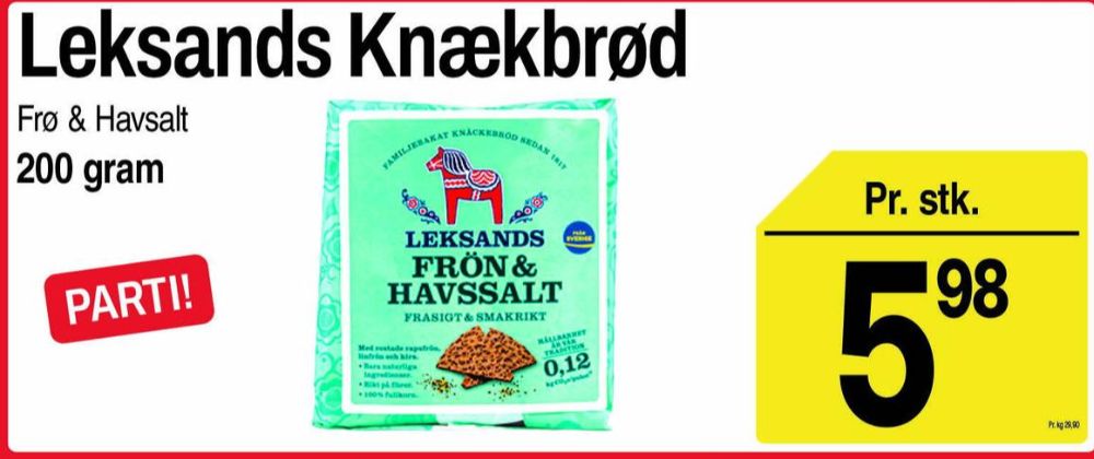 Leksands, Frön & Havsalt knækbrød
