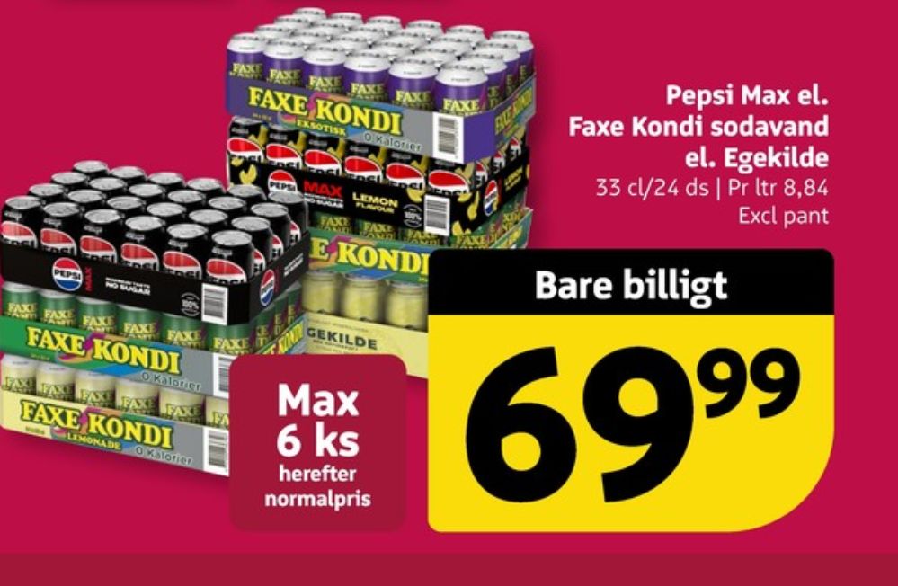 Pepsi Max Lemon, Cola 24 pk.