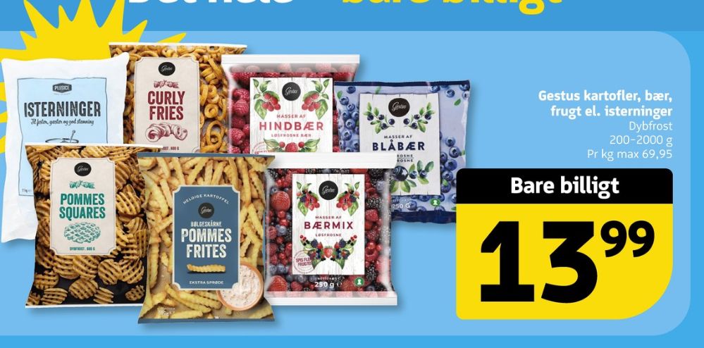 Gestus, Pommes Frites Bølgeskårne