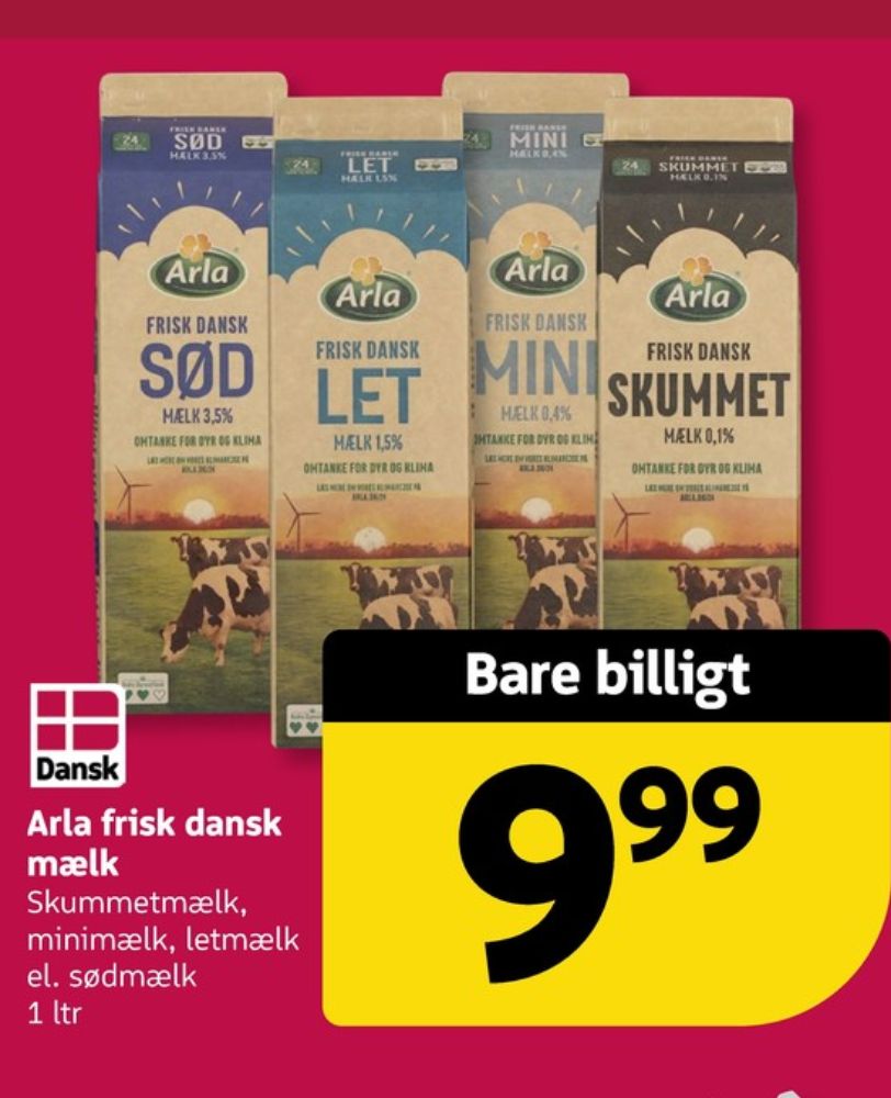Arla, Sødmælk
