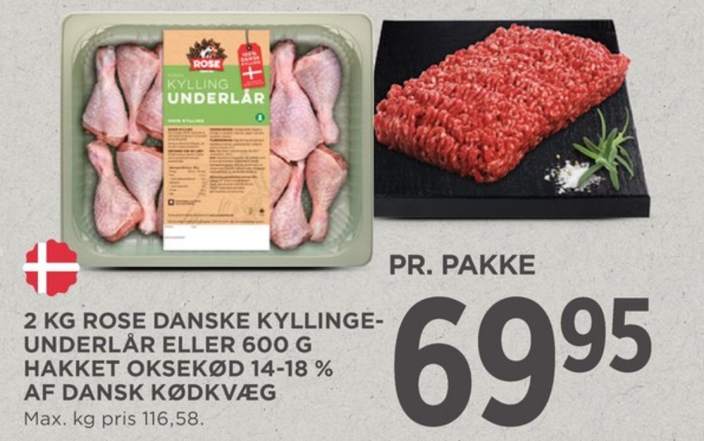 Hakket oksekød 14-18%