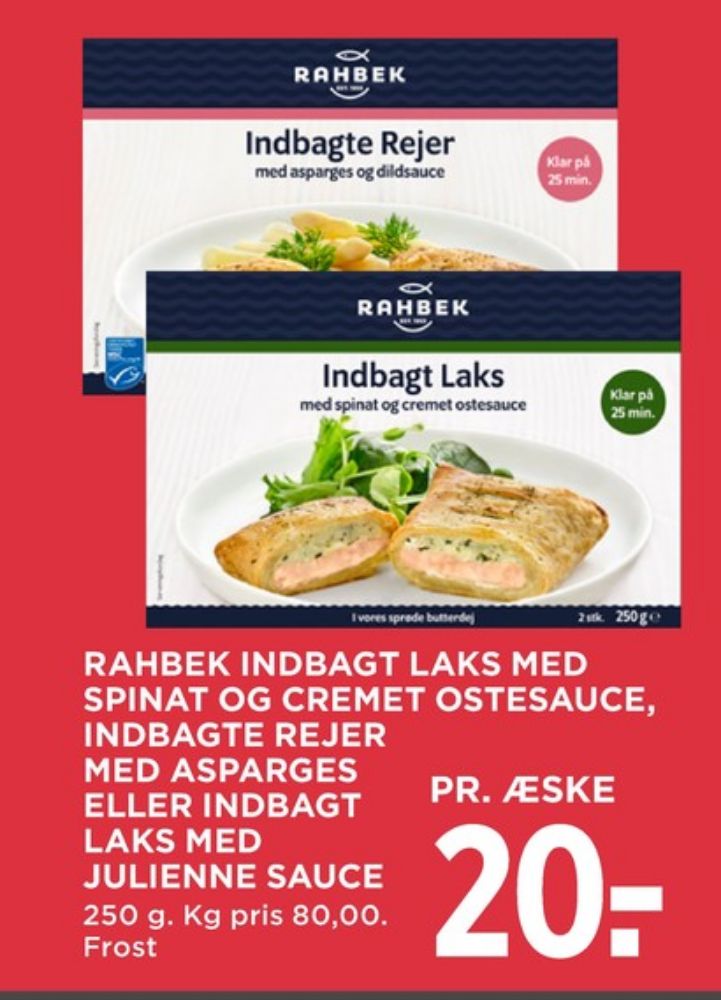 Rahbek, Indbagte Rejer med Asparges og Dildsauce