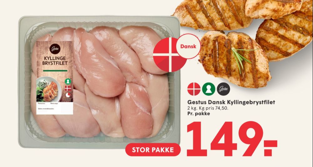 Gestus, Kyllingebrystfilet