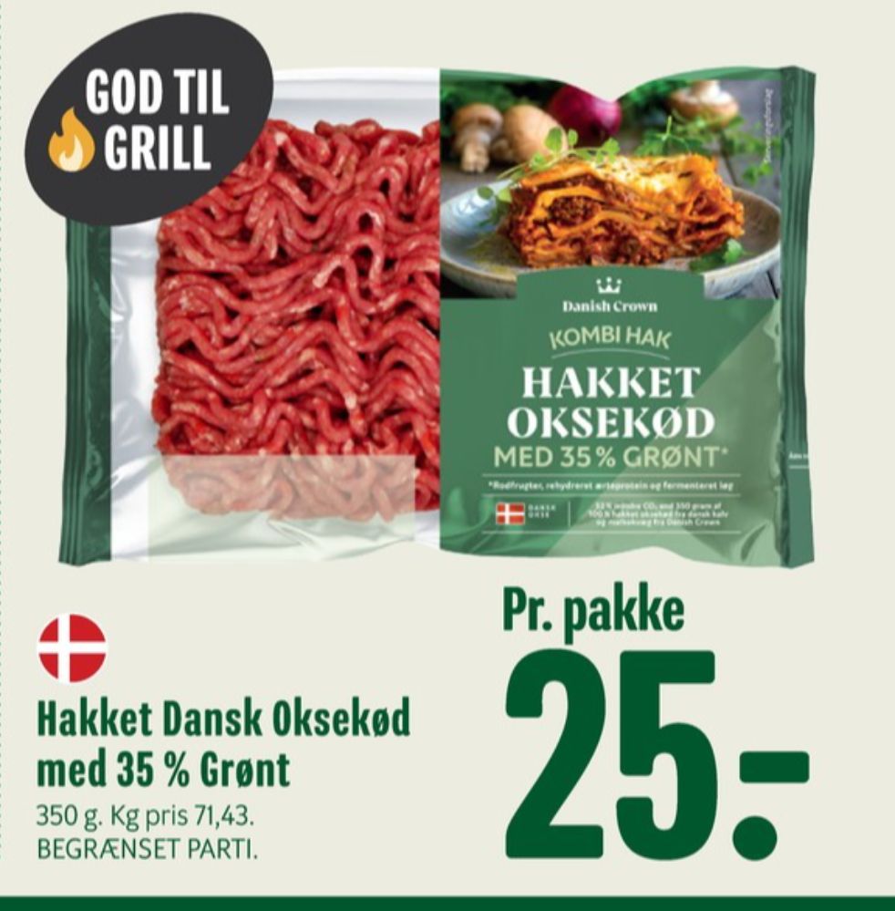 Danish Crown, Hakket Okse og Grønt 35%