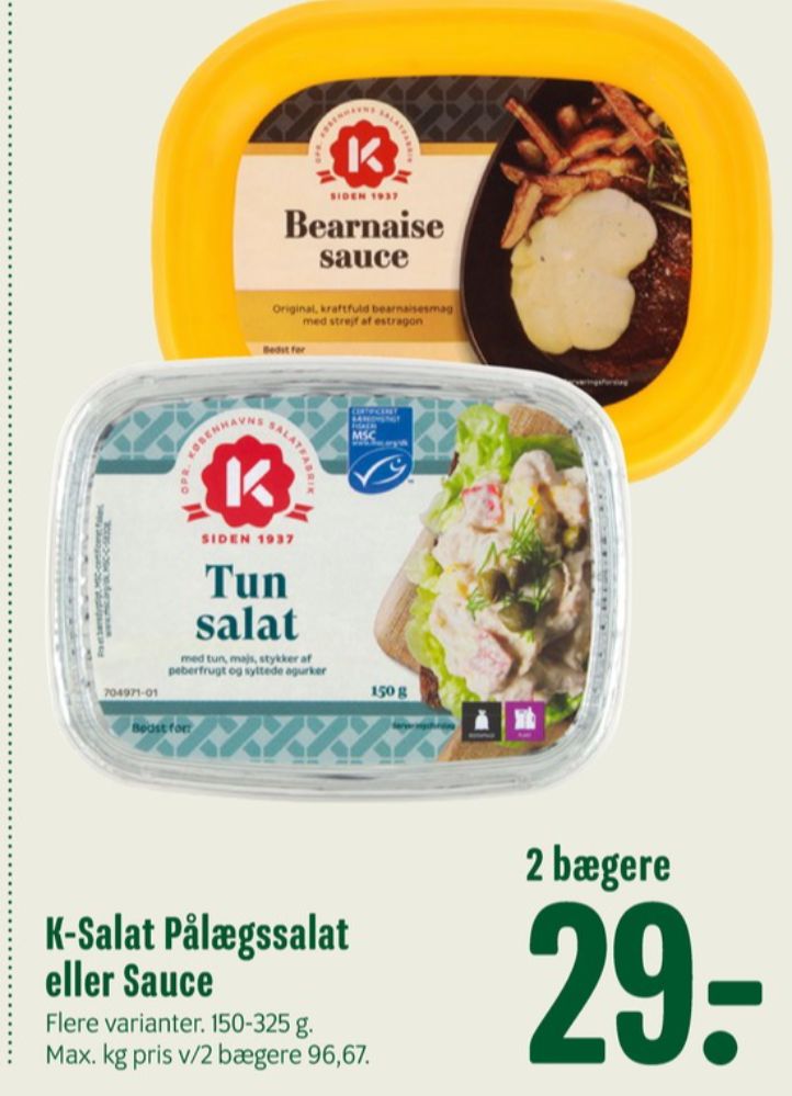 K-salat, Tunsalat
