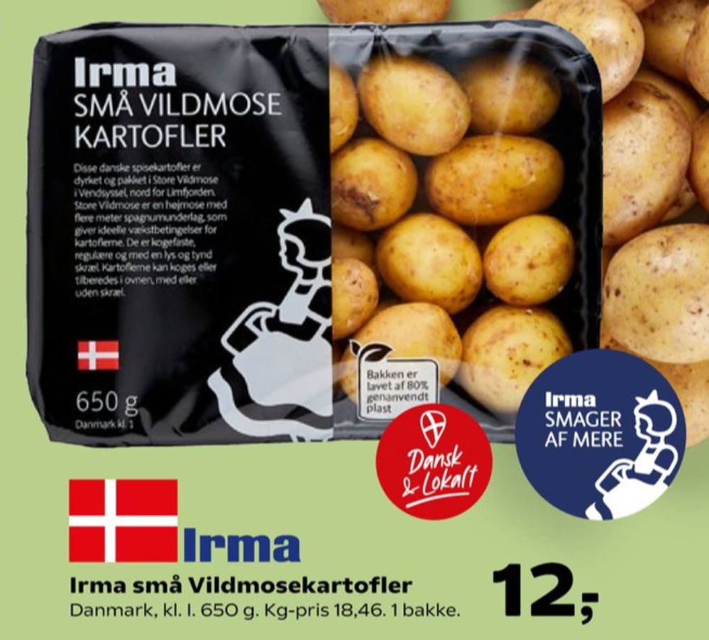 Irmas, Kartofler