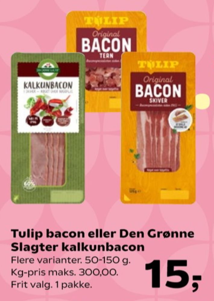 Tulip, Bacontern