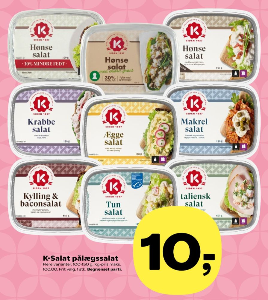 K-salat, Kylling & Baconsalat