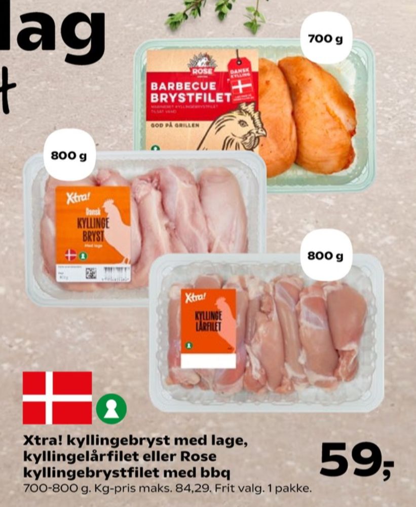 Xtra, Kyllingebrystfilet