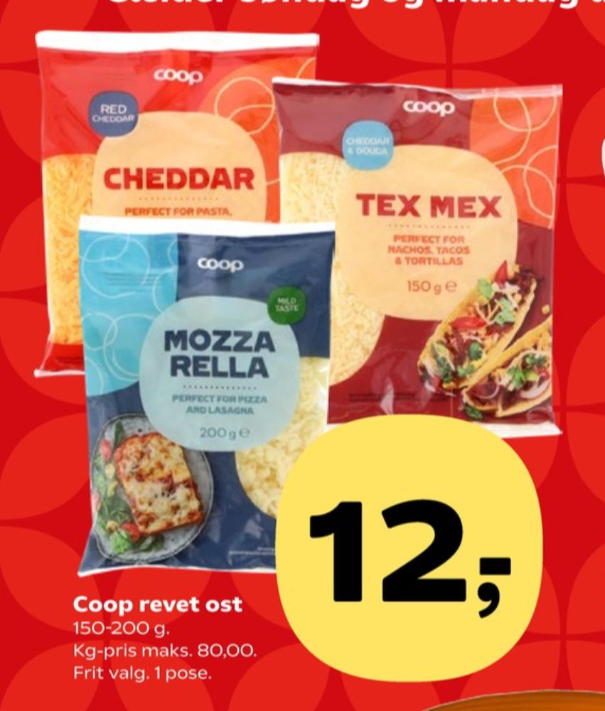 Coop, Revet ost Mozzarella