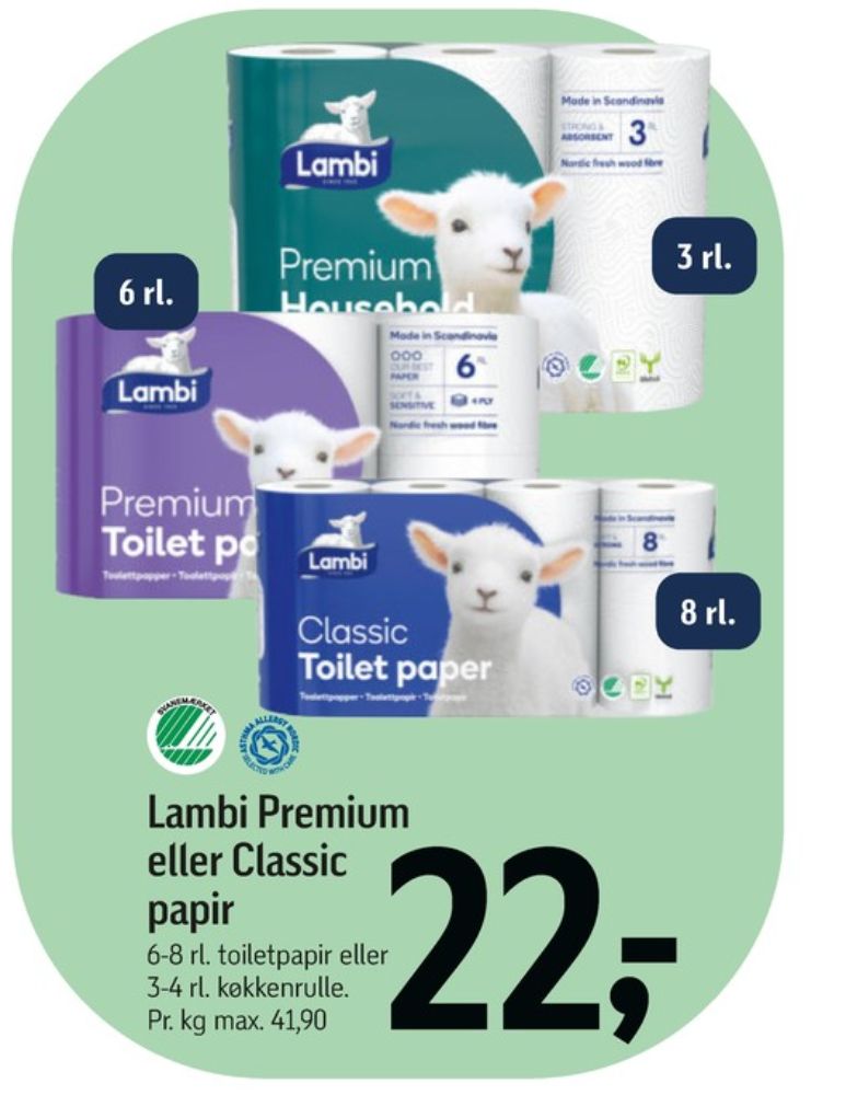 Lambi Classic, Toiletpapir