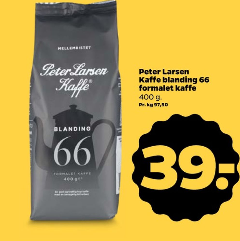 Peter Larsen Blanding 66, Kaffe Formalet