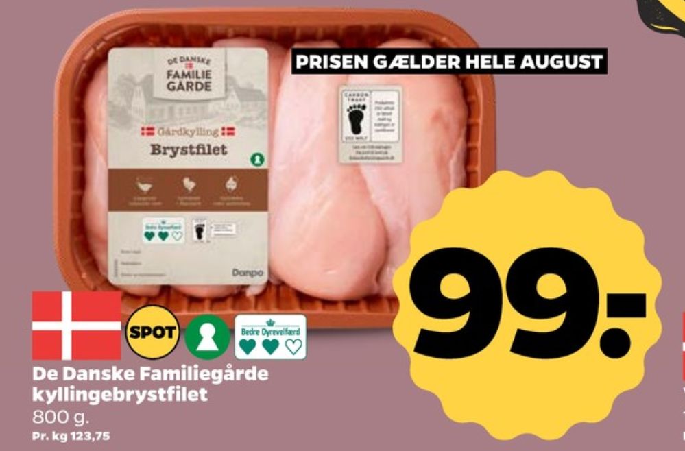 De Danske Familiegårde, Kyllingebrystfilet