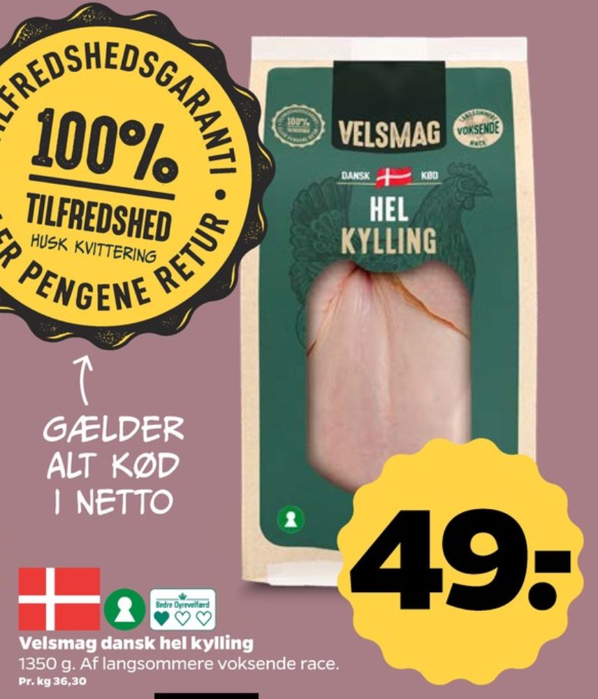 Velsmag, Kylling