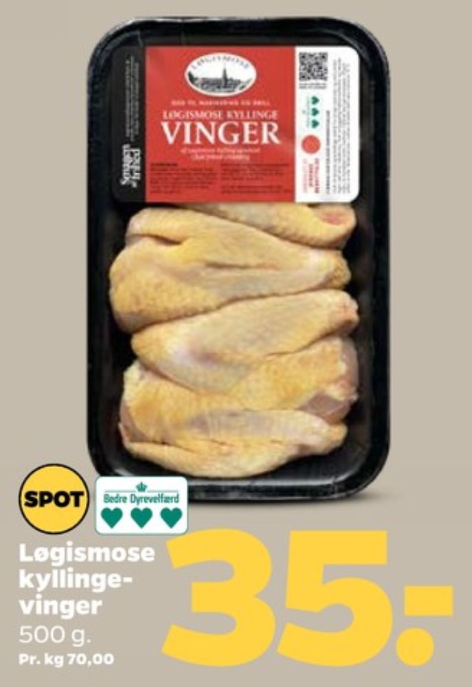 Løgismose, Kyllingevinger