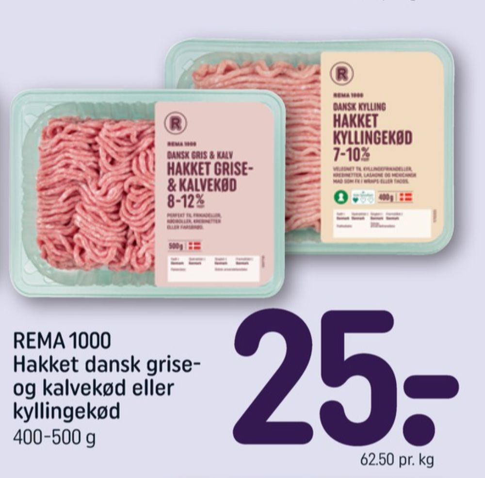 Rema 1000, Hakket kylling 7-10%