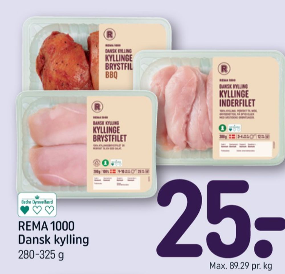 Rema 1000, Kyllingeinderfileter
