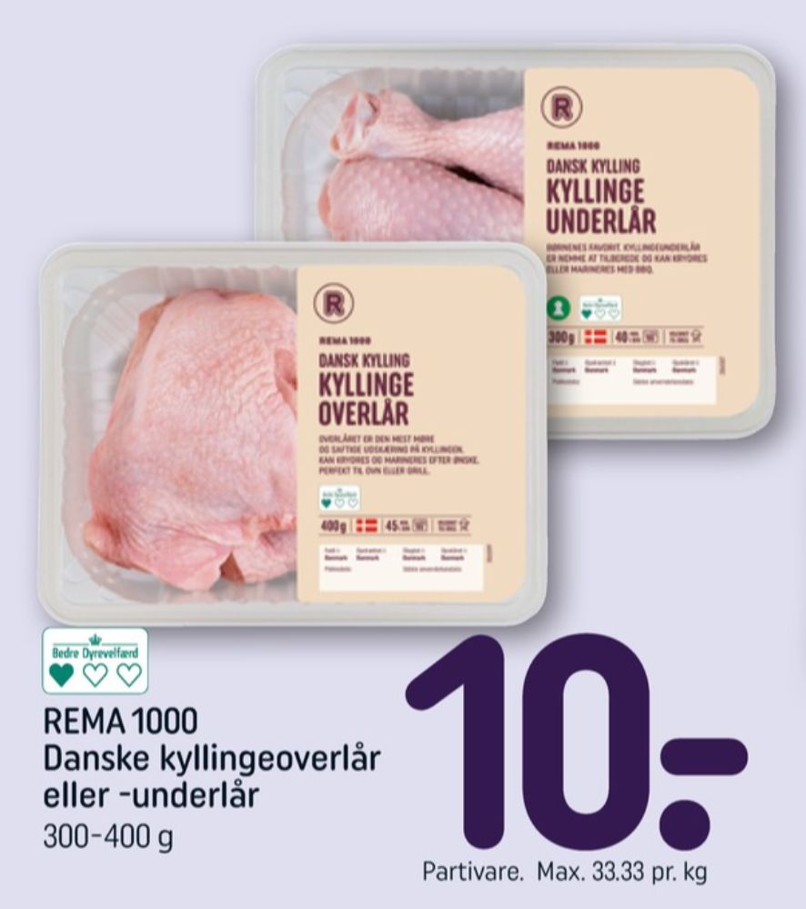 Rema 1000, Kyllingeoverlår