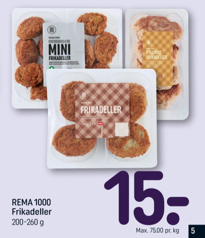Rema 1000, Kyllingefrikadeller