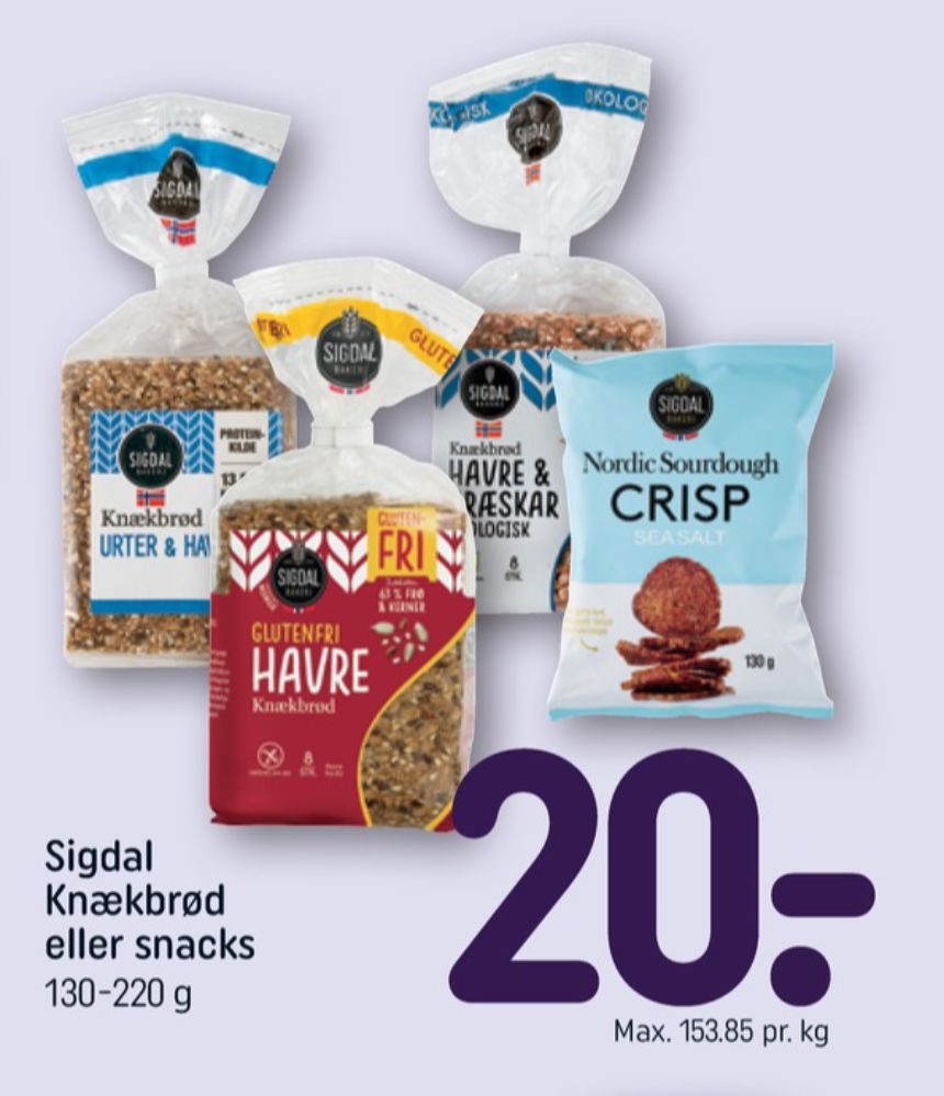 Sigdal, Havre & Græskar knækbrød
