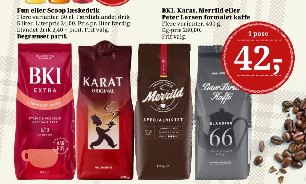 Peter Larsen Blanding 66, Kaffe Formalet