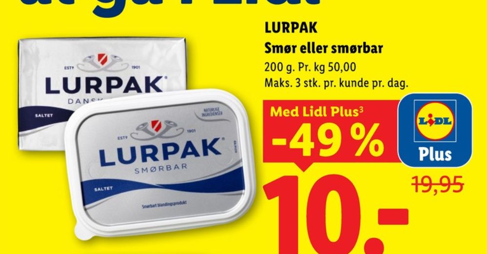 Lurpak, Smør