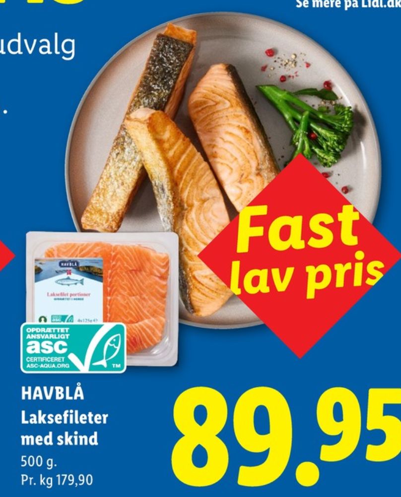 Havblå, Laksefilet