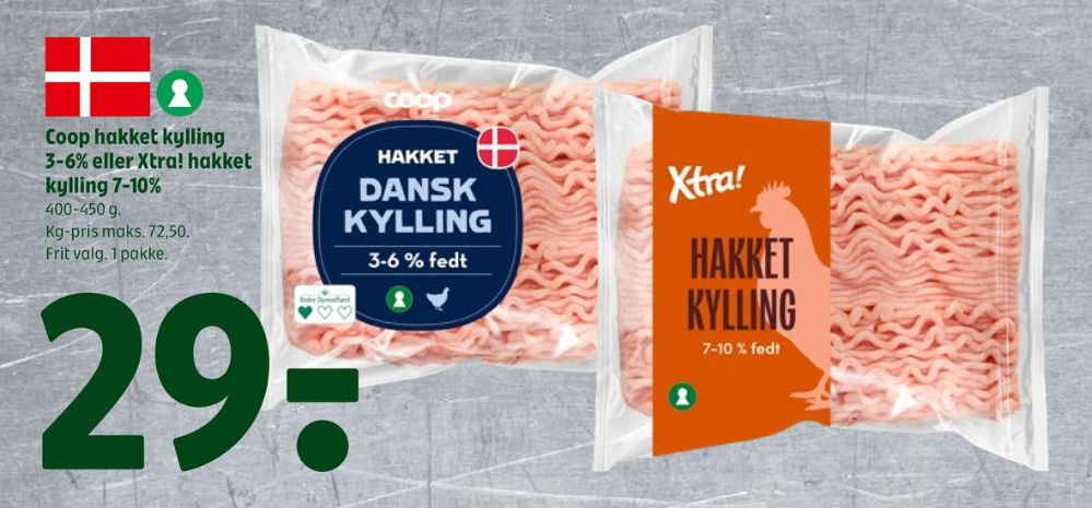 Coop, Hakket kylling 3-6%