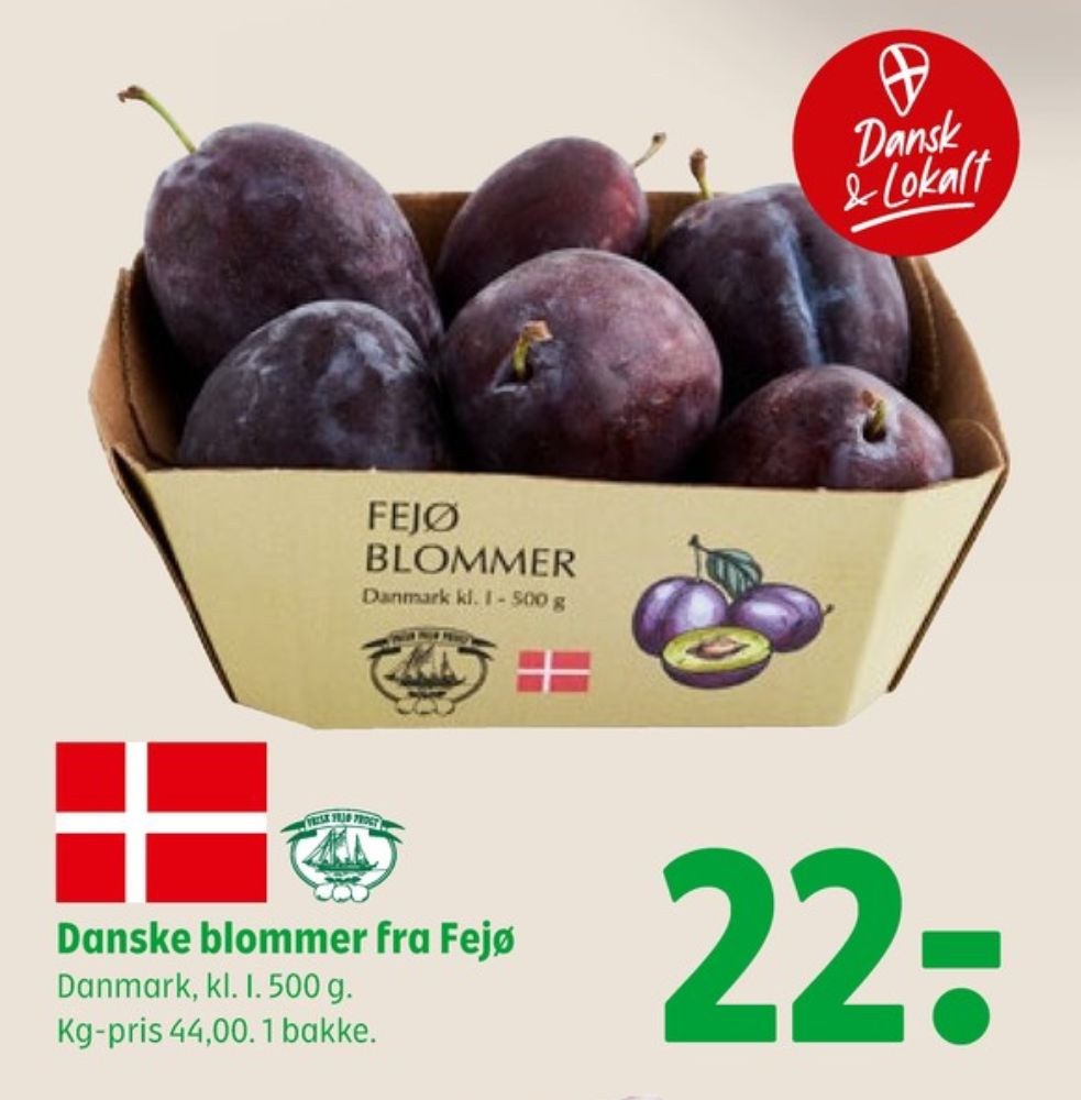 Fejø Dansk Kernefrugt, Blommer