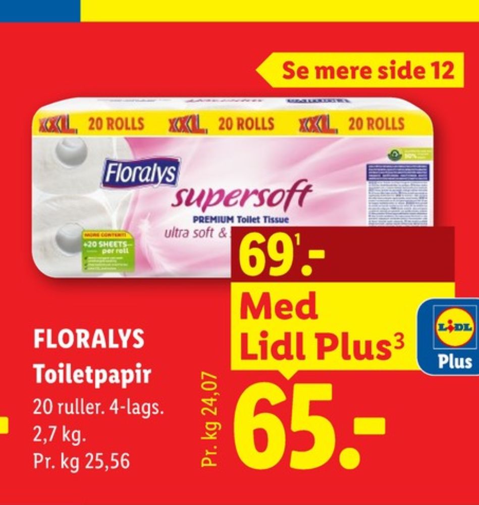Floralys, Toiletpapir