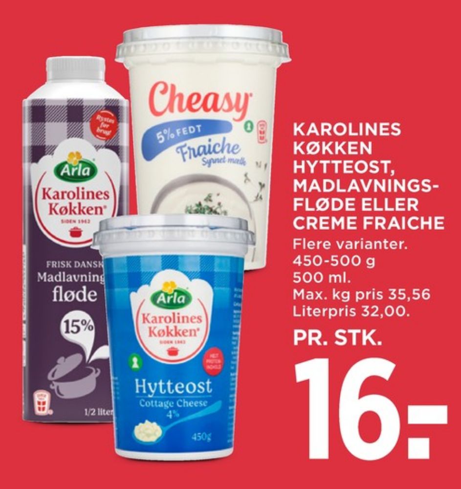 Karolines, Madlavningsfløde 15 %