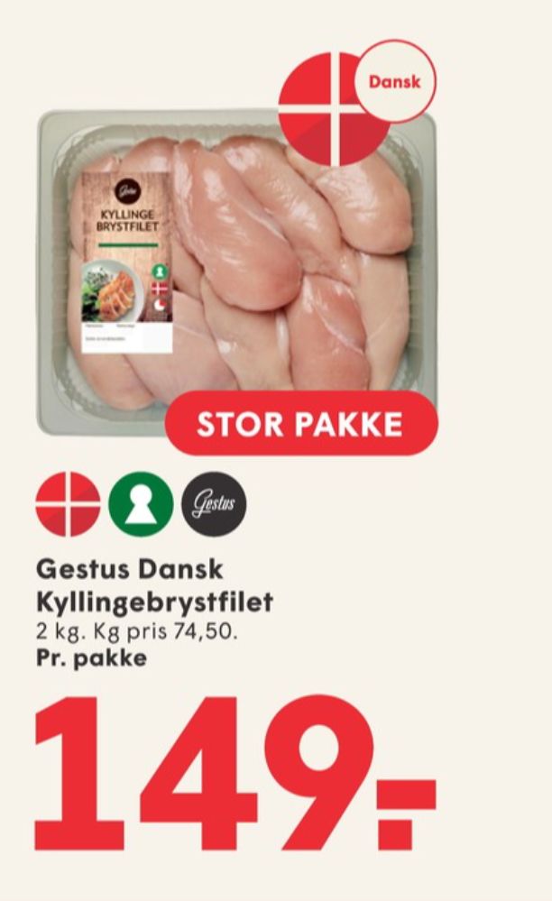 Gestus, Kyllingebrystfilet