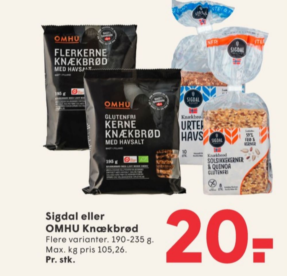 OMHU, Kerneknækbrød med Havsalt
