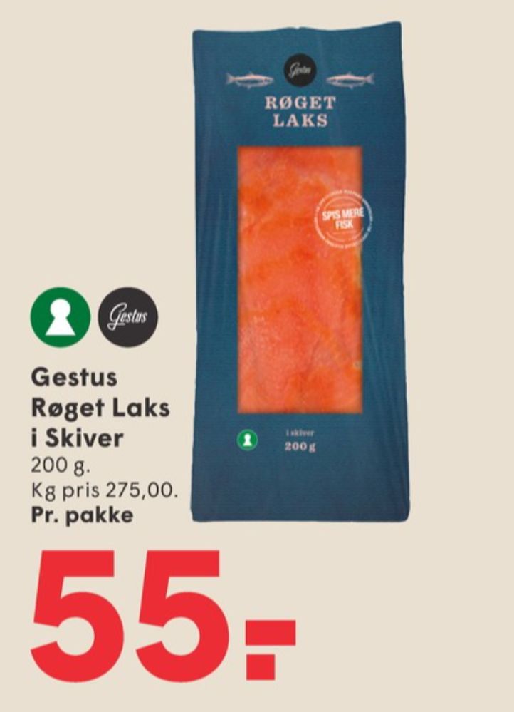 Gestus, Laks i skiver