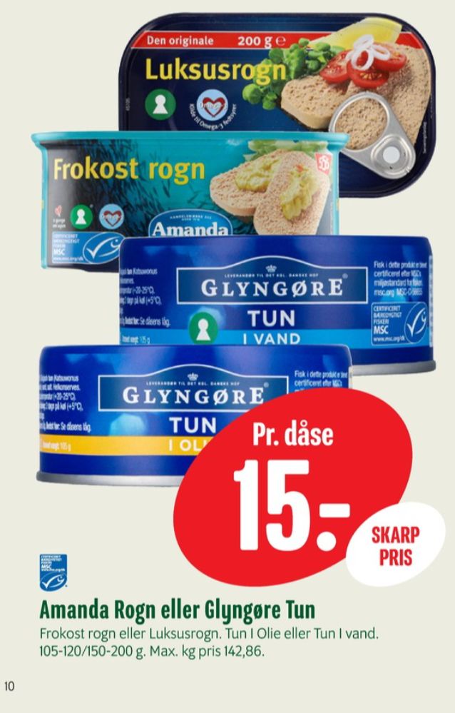 Amanda Seafood, Luksusrogn