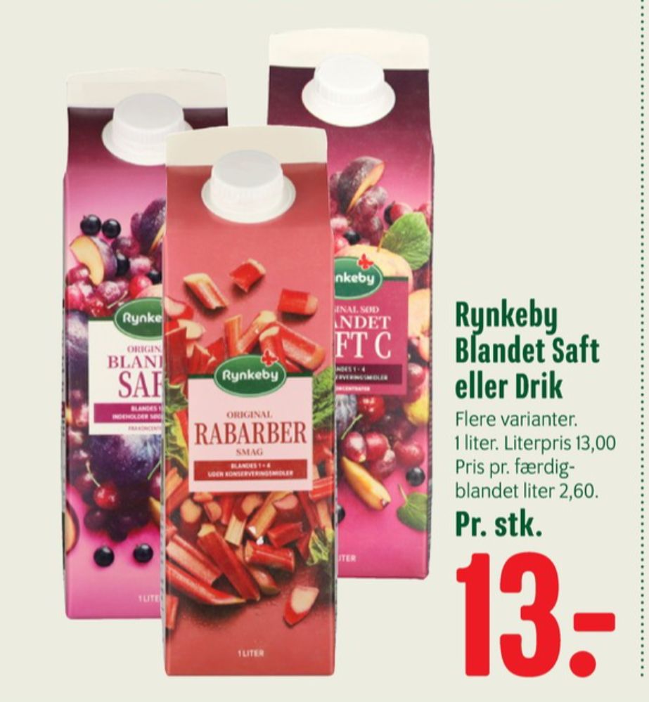 Rynkeby, Blandet Saft Light 