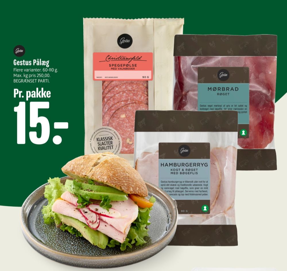 Gestus Christiansfeld, Spegepølse