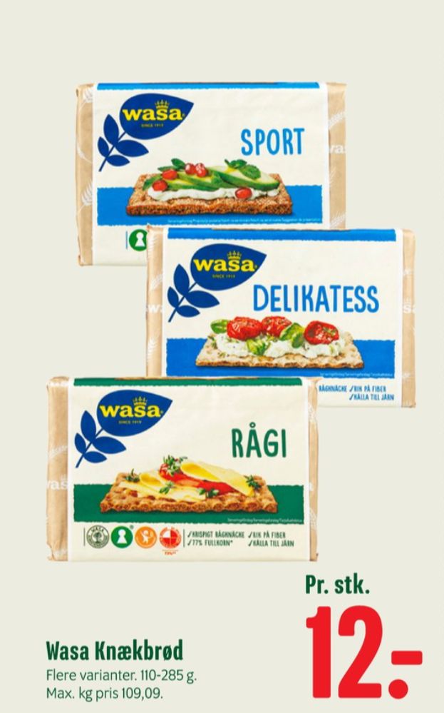 Wasa, Rågi knækbrød