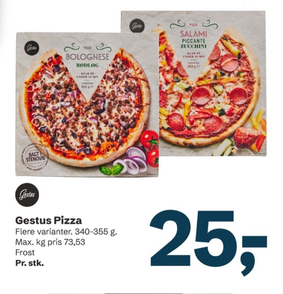 Gestus, Bolognese Rødløg Pizza