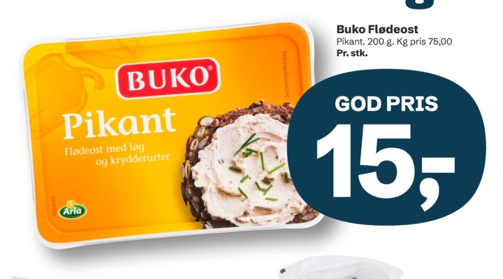 Buko, Flødeost Pikant